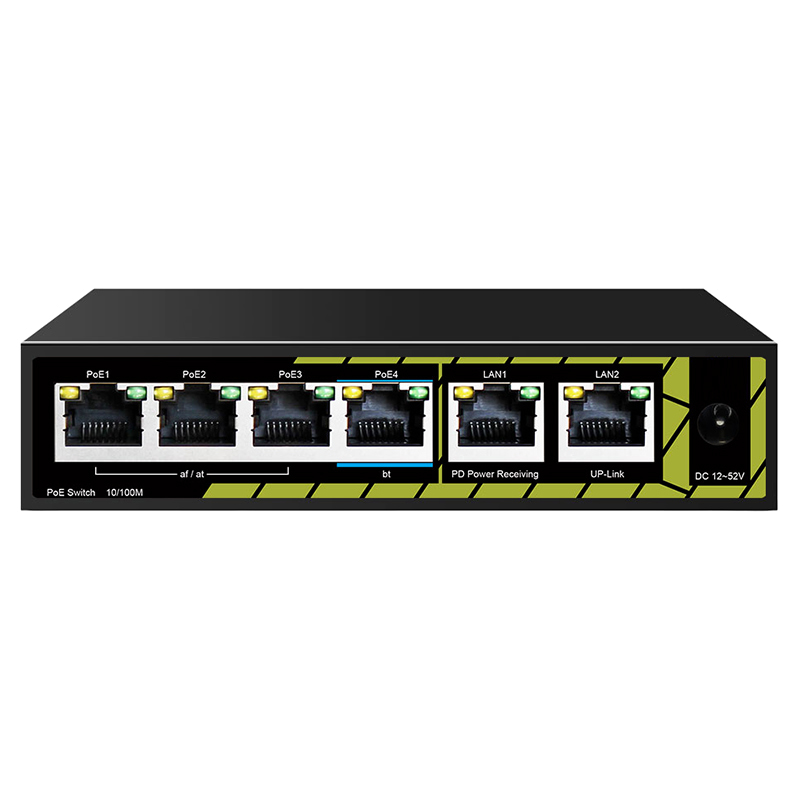 TSn-4FP6F2P PoE коммутатор Tantos