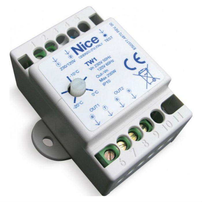 TW1 термостат для нагревательного кабеля Nice