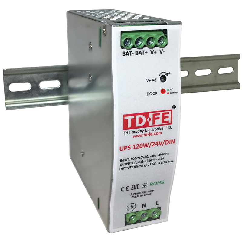 UPS 120W/24V/DIN блок бесперебойного питания Faraday